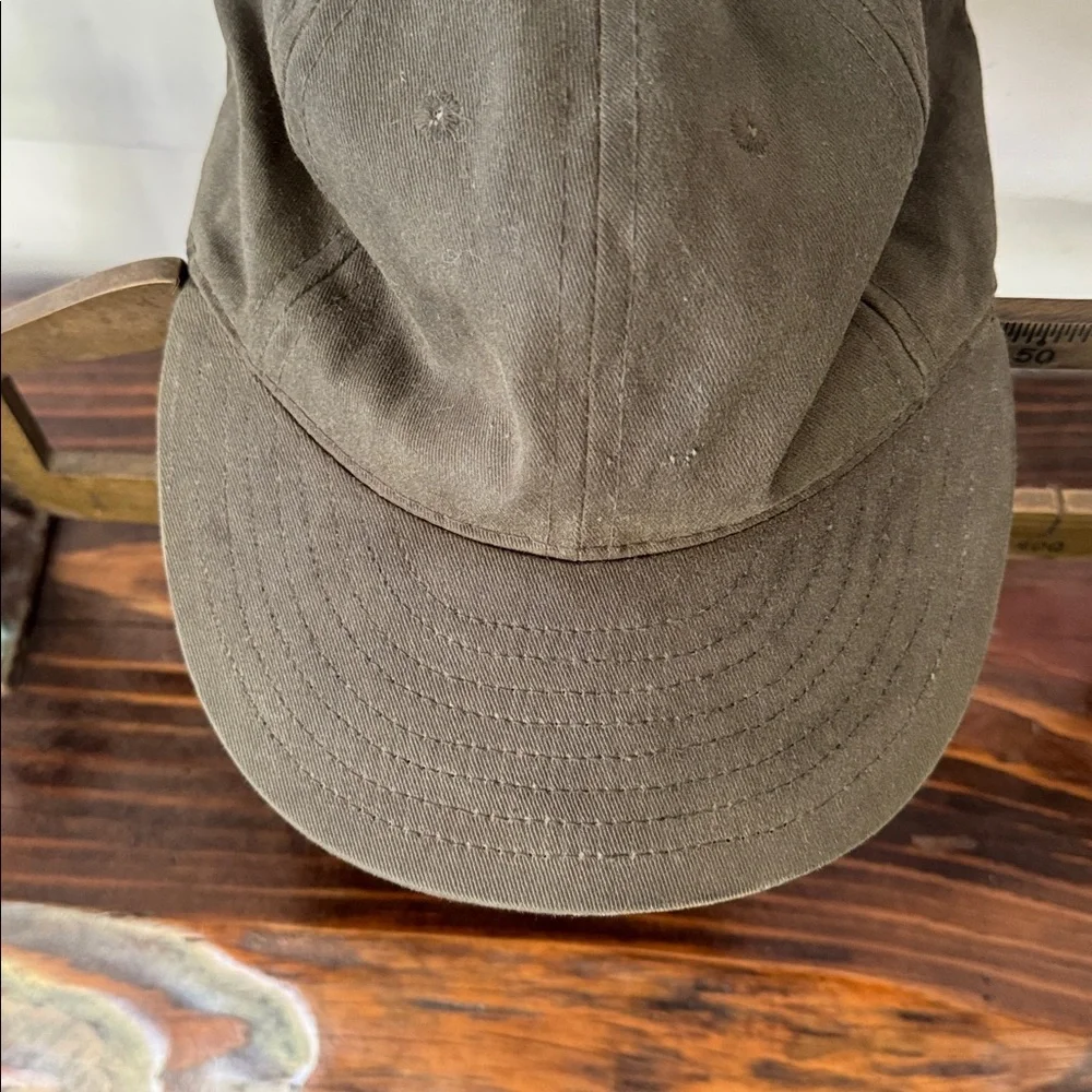 Filson x Ebbets Field Waxed Hat Olive Green USA Made - Picture 5 of 7